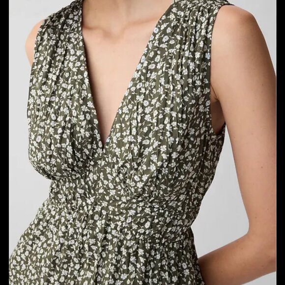 LAST CHANCE GAP Textured Crinkle Empire Waist Mini Dress NWT - Picture 1 of 6
